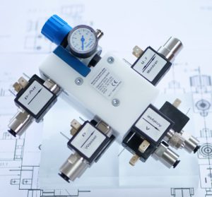 Bavaria Fluid Systems Solenoid Valve Manifolds in Stainless Steel and POM for Assay Technology