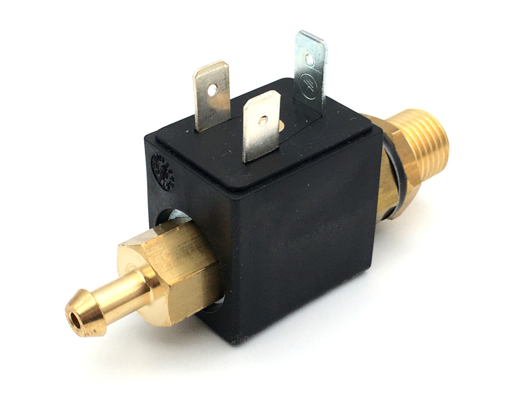 2/2-Way-Coaxial Gas Solenoid Valve BMV61113 in Brass for Laser- and Arc Welders, Inverter Welding Machines with Shielding Gas - MAG, MIG, TIG and for Flame Cutting Systems