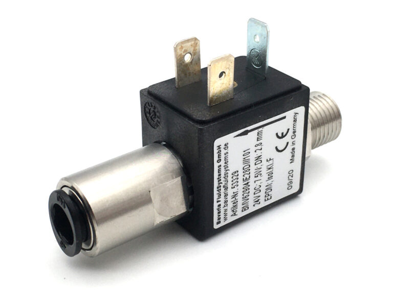 Coaxial Beverage Solenoid Valves for electronically dispensing systems