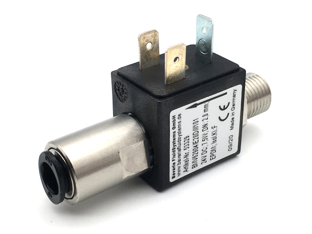 2/2-way-coaxial-beverage-solenoid valve BMV62904 - stainless steel - for water dispenser - sparkling water - still mineral water - soda