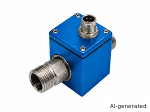 Electromagnetically compatible inline coaxial solenoid valve with Shield Box-ai-generated-300x225
